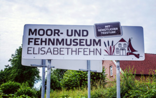 Beschilderung des Moor- und Fehnmuseums