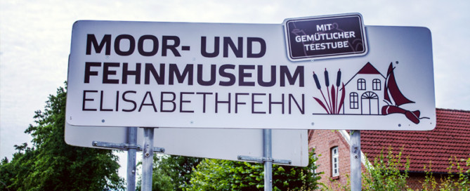 Beschilderung des Moor- und Fehnmuseums