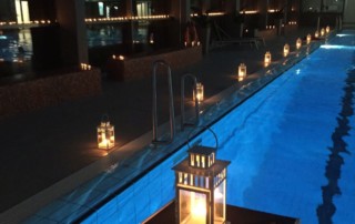 Kerzenschwimmen im Hallenbad Barßel.