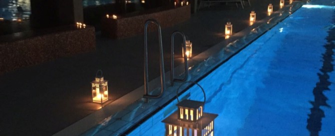Kerzenschwimmen im Hallenbad Barßel.