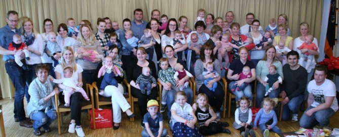 Gruppenbild des Empfangs "Willkommen im Leben 2017"