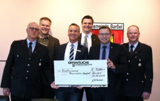 Spendenübergabe Öffentliche Versicherung an Feuerwehr Barßel 2017