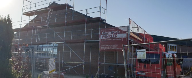 Aktueller Stand der Baumaßnahme an der Marienschule in Barßel. Aufnahme: Peteres/Gemeinde Barßel