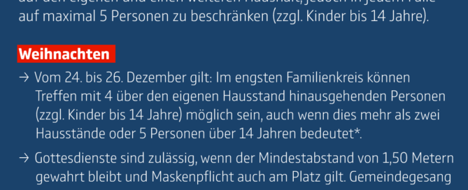Regelungen über Weihnachten und Silvester. Bildquelle: Bundesregierung